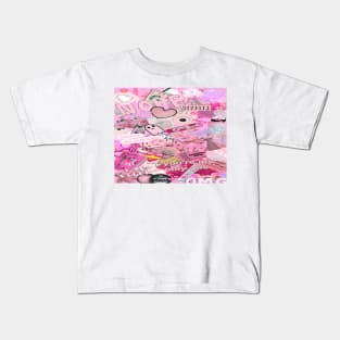 Pink aesthetic collage Kids T-Shirt